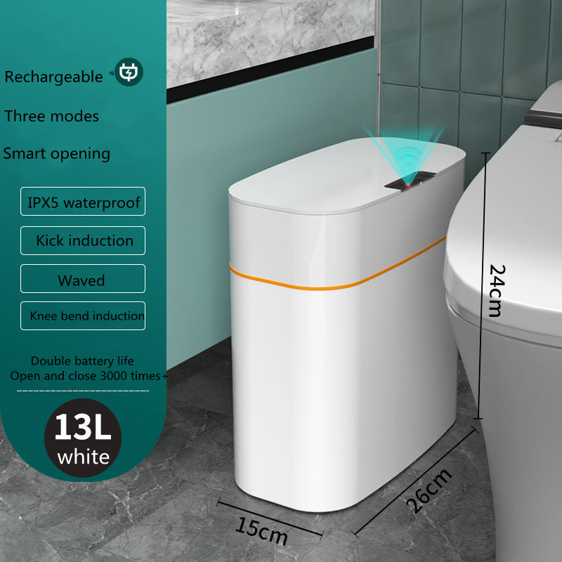 Smart Sensor Trash Can with Lid – Touchless Automatic Dustbin
