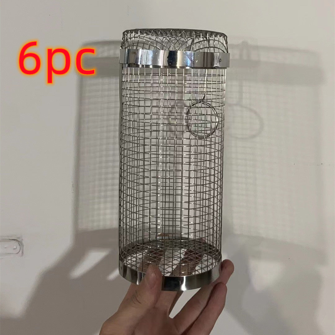 Rolling BBQ Grill Basket – Stainless Steel Grilling Cylinder