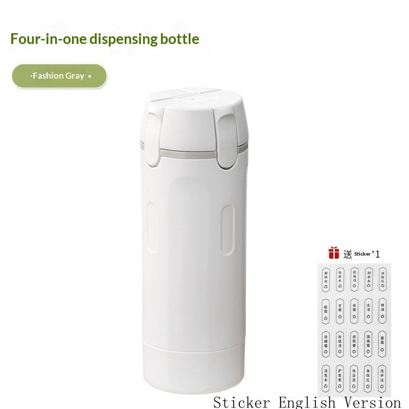 4-in-1 Travel Bottle Set – Leak-Proof Portable Dispenser