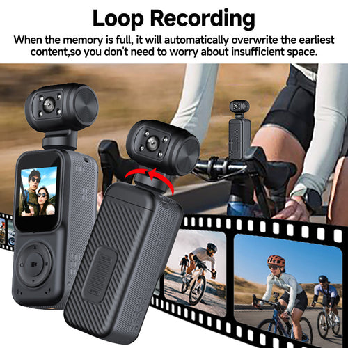 4K Dual Lens Action Camera – Handheld Outdoor Sports DV