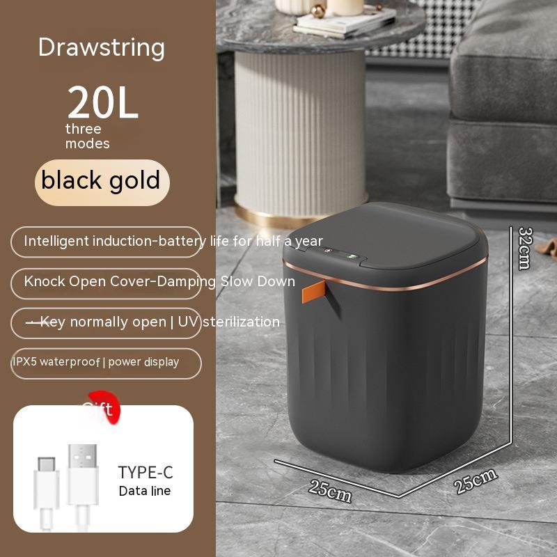 Smart Sensor Trash Can with Lid – Touchless Automatic Dustbin