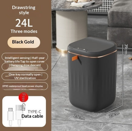 Smart Sensor Trash Can with Lid – Touchless Automatic Dustbin