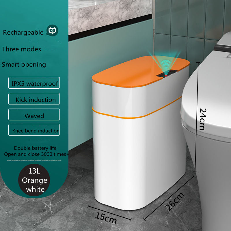 Smart Sensor Trash Can with Lid – Touchless Automatic Dustbin
