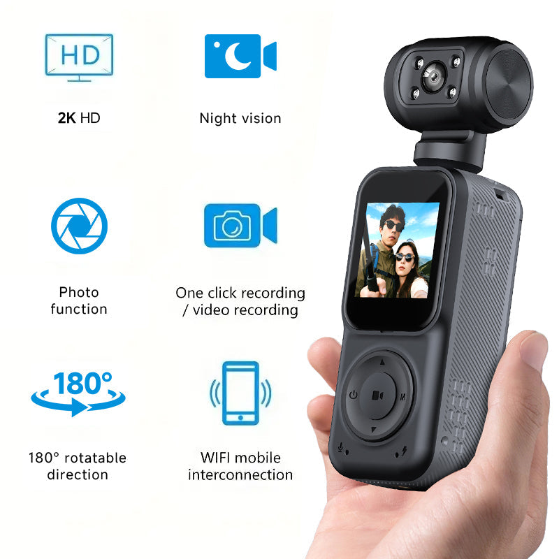 4K Dual Lens Action Camera – Handheld Outdoor Sports DV