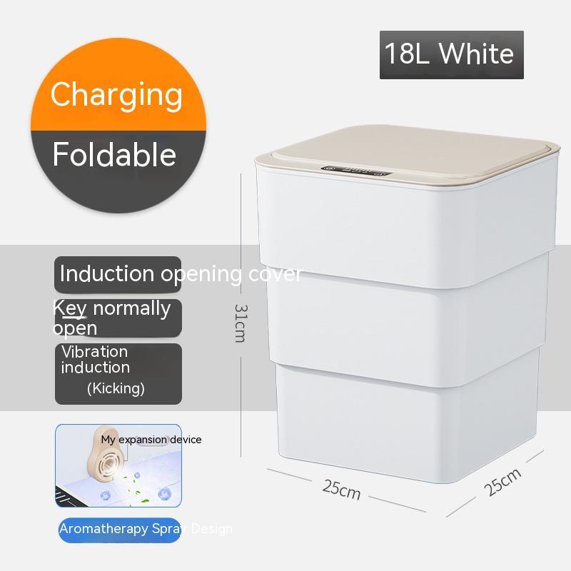 Smart Sensor Trash Can with Lid – Touchless Automatic Dustbin