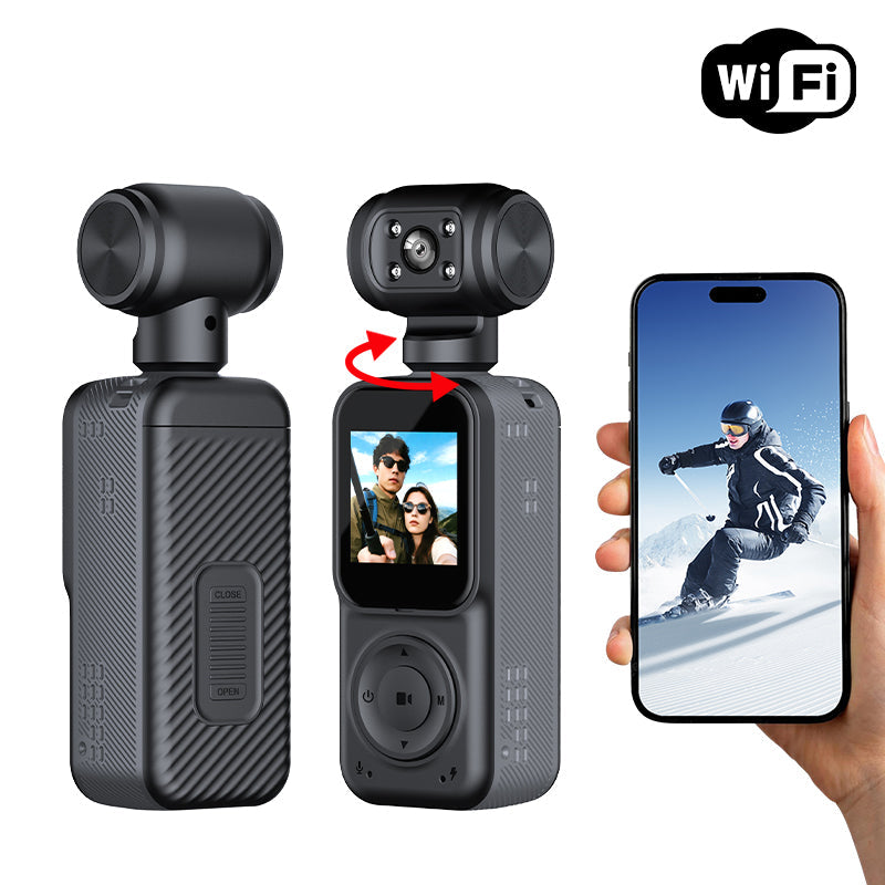4K Dual Lens Action Camera – Handheld Outdoor Sports DV