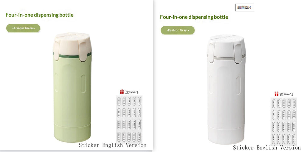 4-in-1 Travel Bottle Set – Leak-Proof Portable Dispenser
