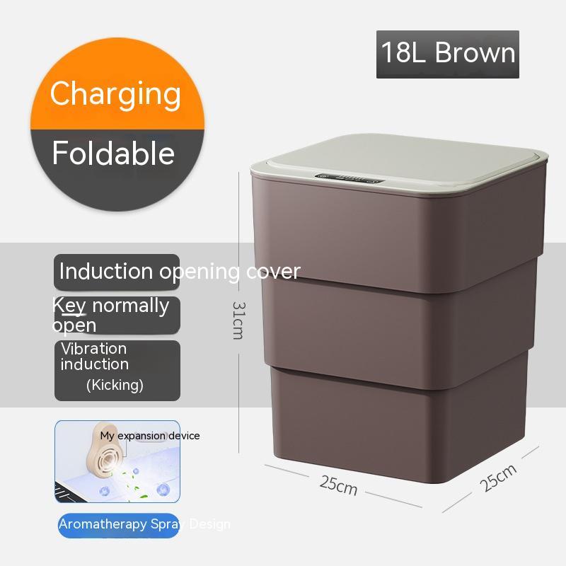 Smart Sensor Trash Can with Lid – Touchless Automatic Dustbin