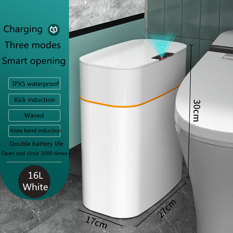 Smart Sensor Trash Can with Lid – Touchless Automatic Dustbin