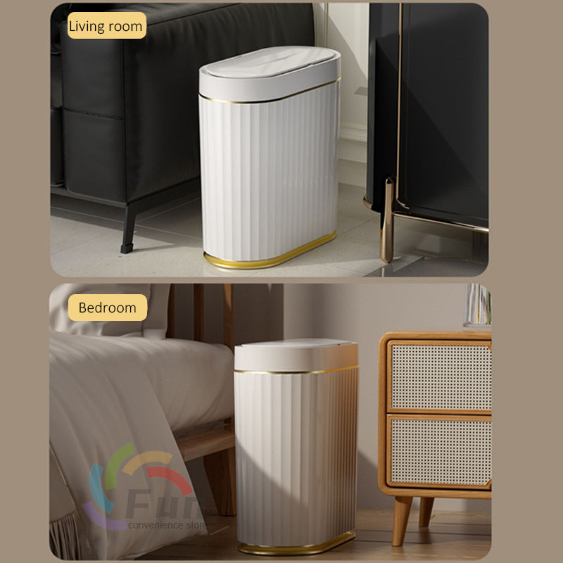 Smart Sensor Trash Can with Lid – Touchless Automatic Dustbin