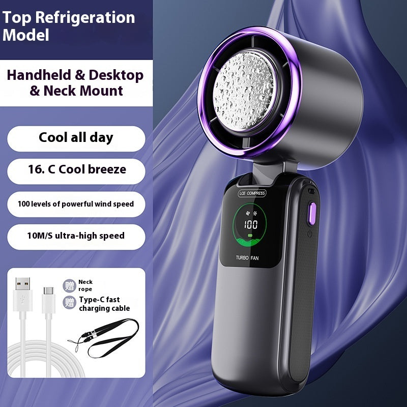 Handheld Electric Fan – Portable Folding Mini Fan, Adjustable Speed