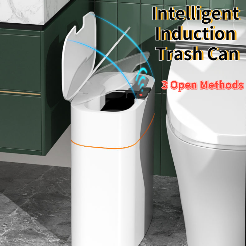Smart Sensor Trash Can with Lid – Touchless Automatic Dustbin