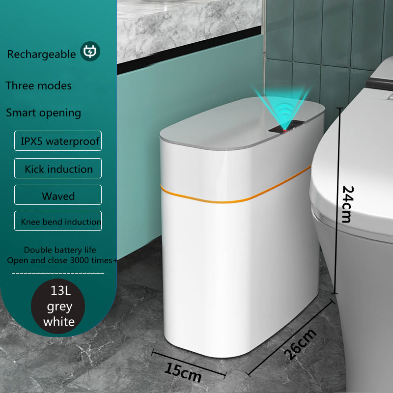 Smart Sensor Trash Can with Lid – Touchless Automatic Dustbin
