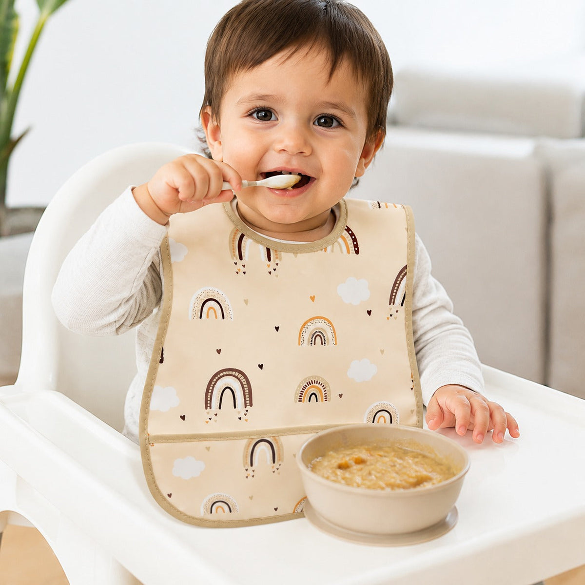 Waterproof Baby Bib – Wipe Clean Bib for Messy Meals