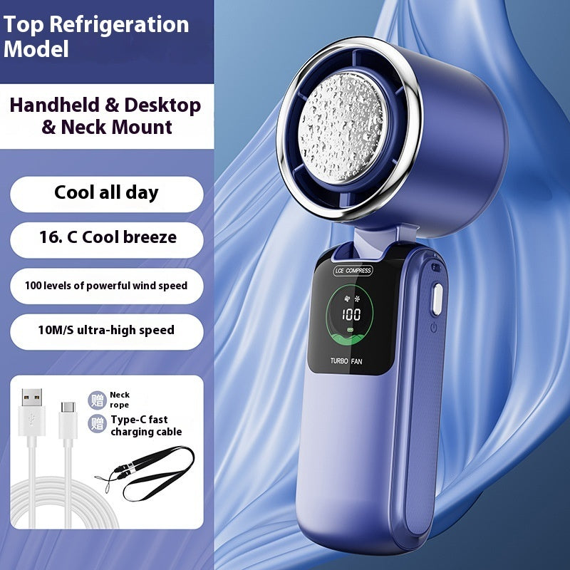 Handheld Electric Fan – Portable Folding Mini Fan, Adjustable Speed