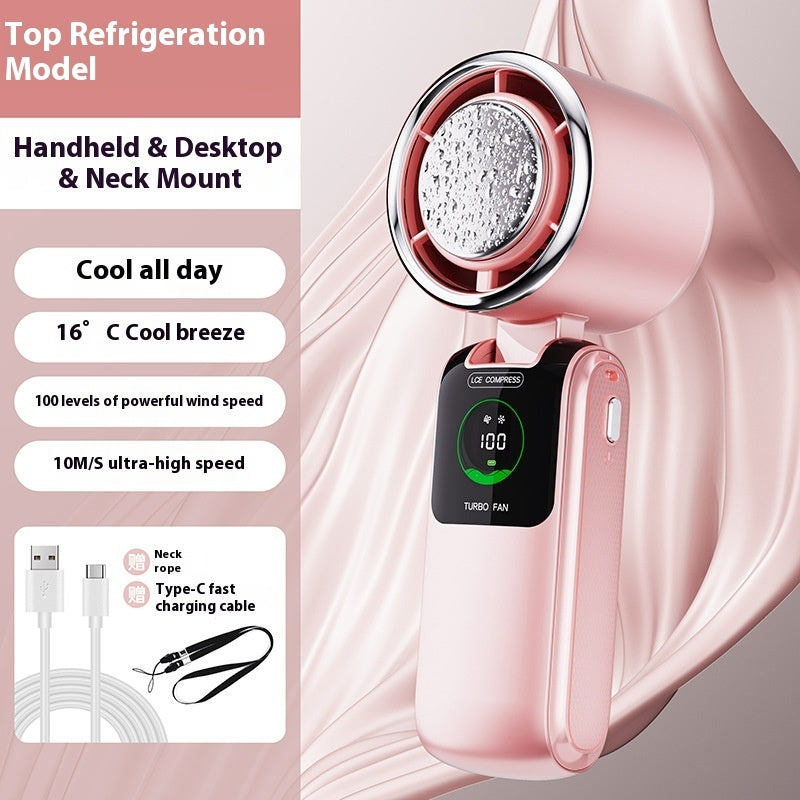 Handheld Electric Fan – Portable Folding Mini Fan, Adjustable Speed