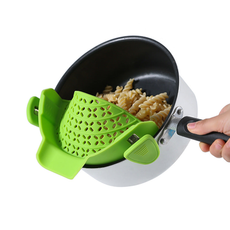 Silicone Pot Strainer Clip – Universal Pan Drain Stopper
