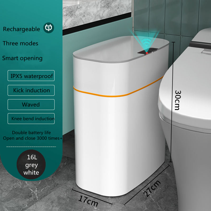 Smart Sensor Trash Can with Lid – Touchless Automatic Dustbin