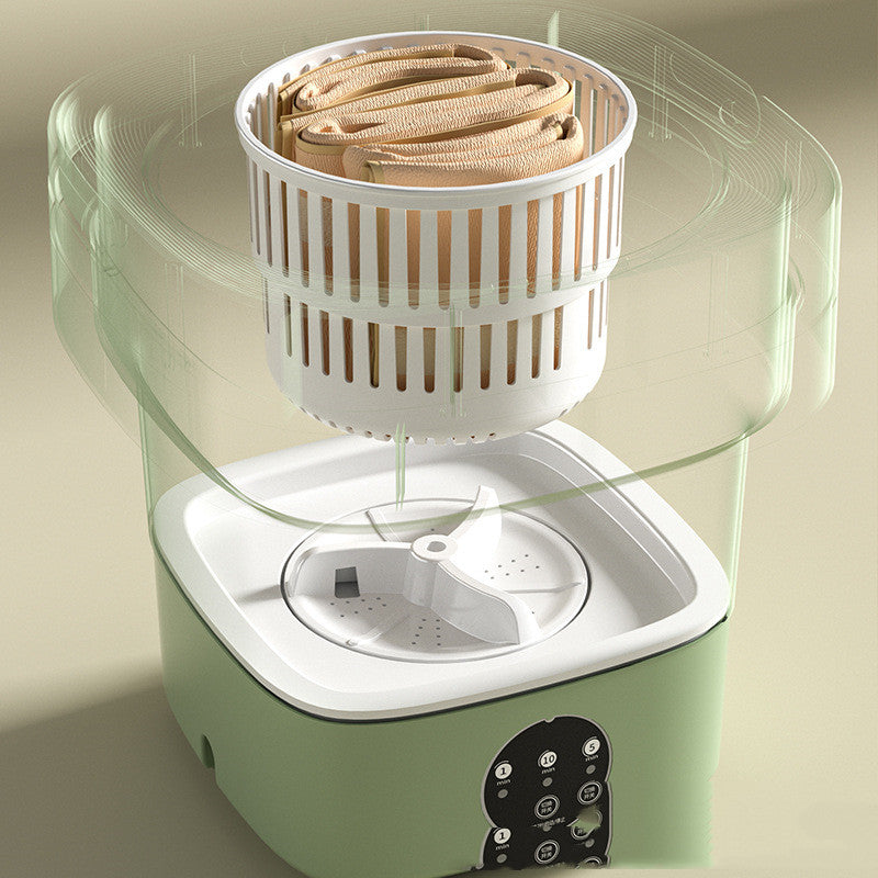 Portable Mini Washing Machine – Foldable with Spin Dry