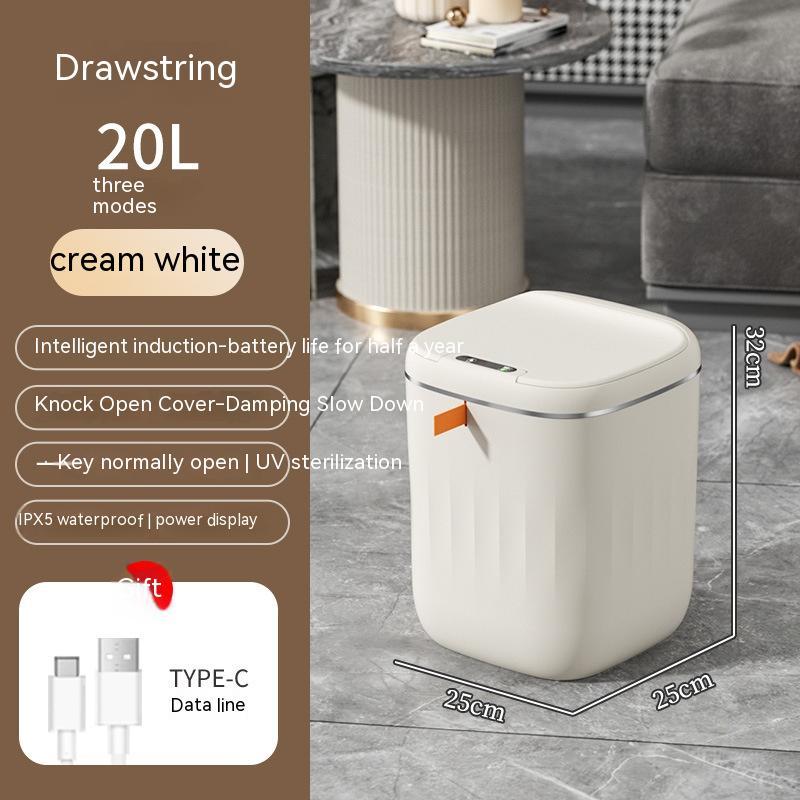 Smart Sensor Trash Can with Lid – Touchless Automatic Dustbin