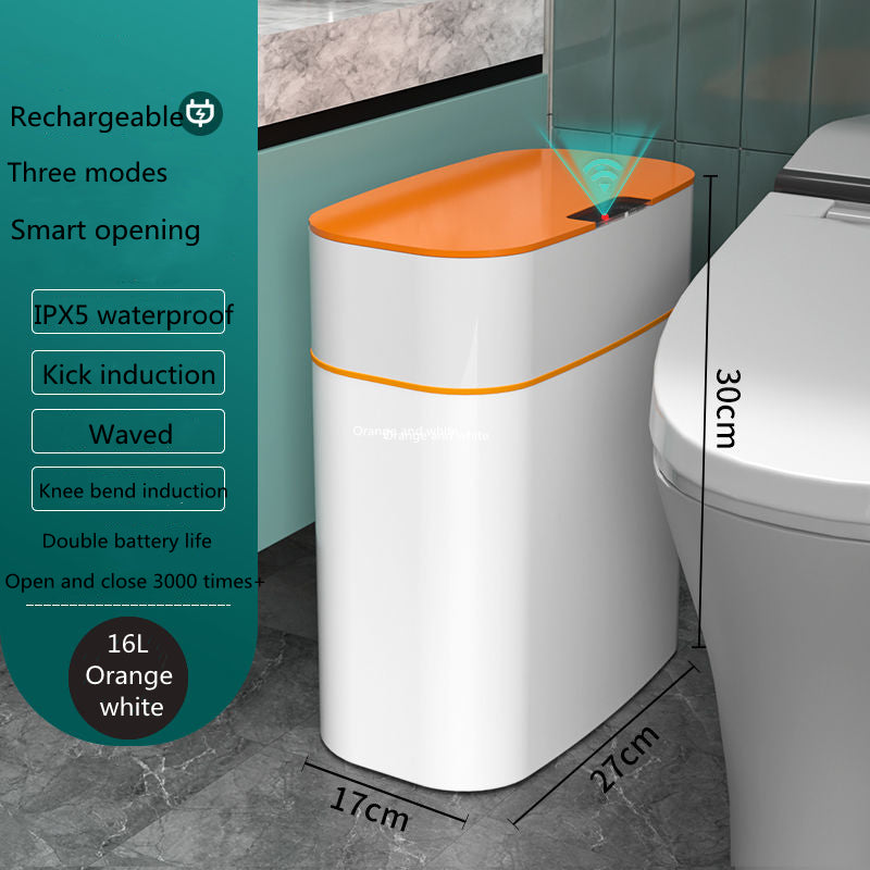 Smart Sensor Trash Can with Lid – Touchless Automatic Dustbin